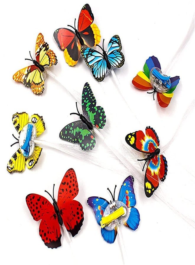 Swejos Flashing Butterfly Hair Braids | LED Colorful Butterfly Flash Hair Braid Lights | Multicolor Alligator Hair Clip For Girls And Women's (1) - Image 1